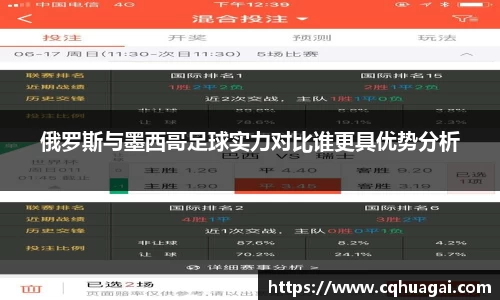 俄罗斯与墨西哥足球实力对比谁更具优势分析